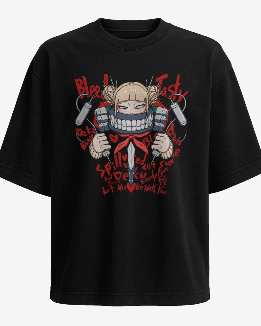 Polera Oversize Negro de Toga Bleed