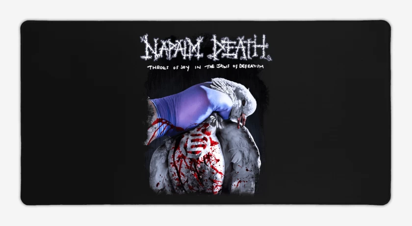 Mouse pad Gamer Negro de Napalm Death Throes of Joy