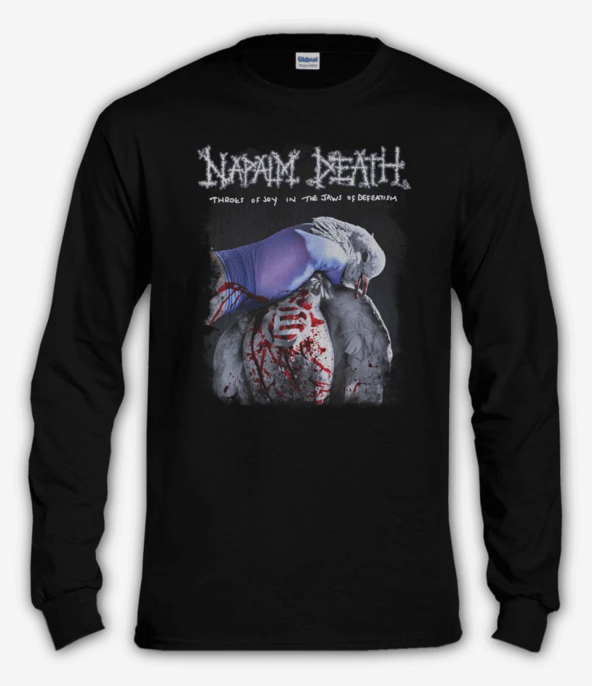 Polera manga larga Negro de Napalm Death Throes of Joy