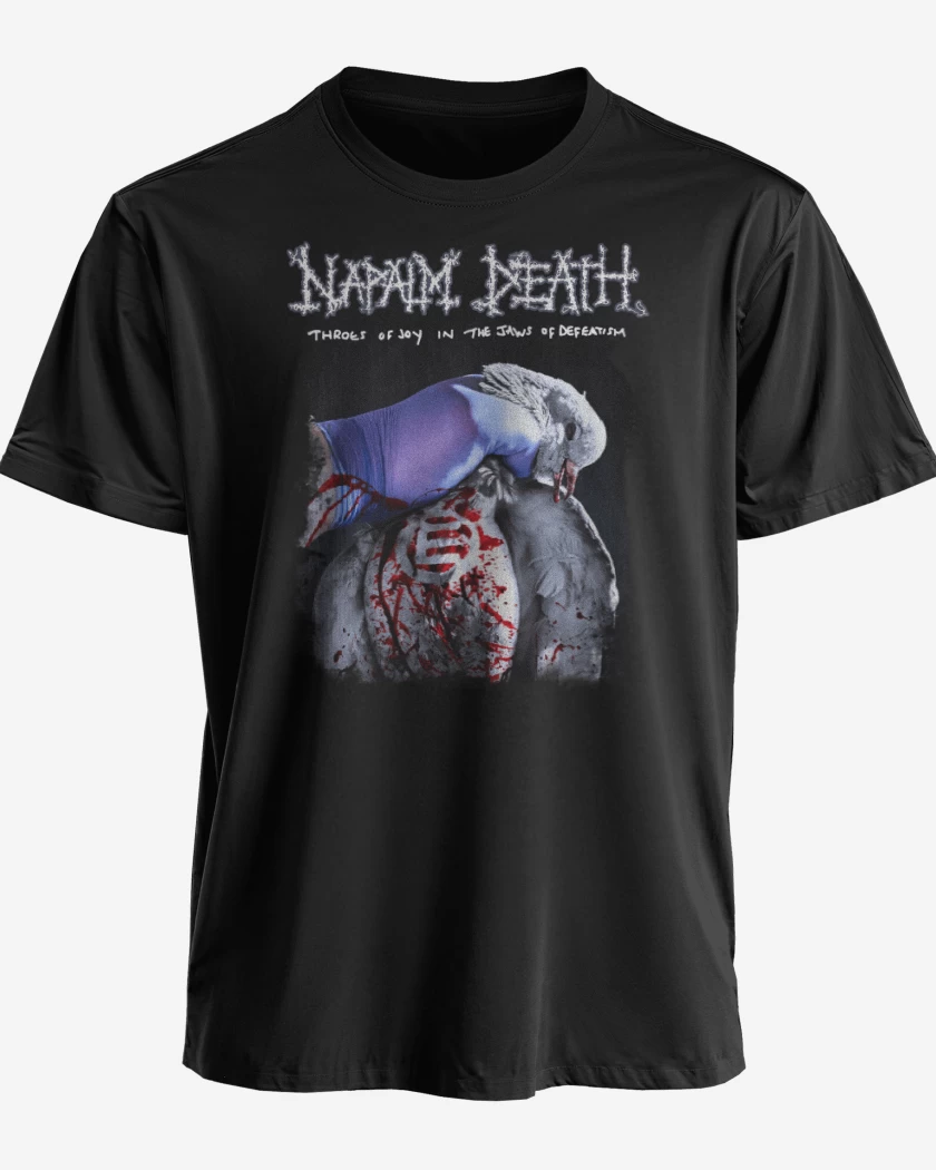 Polera premium Negro de Napalm Death Throes of Joy