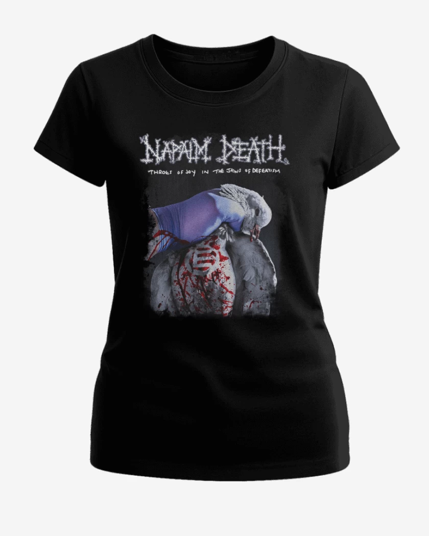Polera de Mujer Negro de Napalm Death Throes of Joy