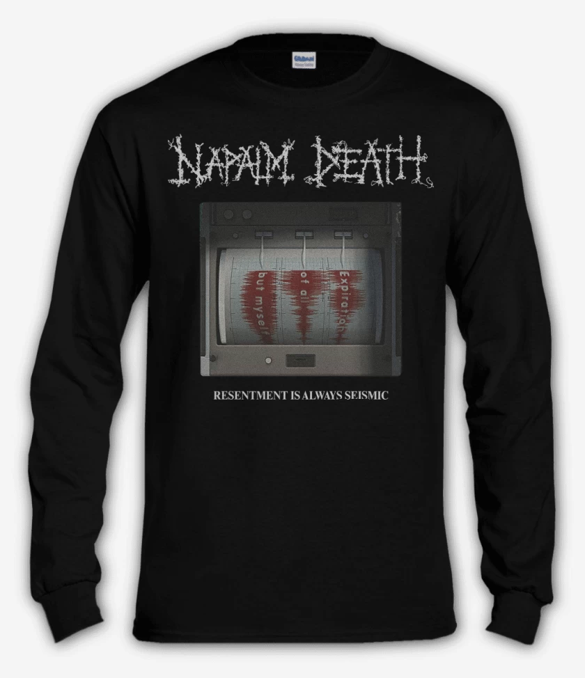 Polera manga larga Negro de Napalm Death Resentment Is Always Seismic