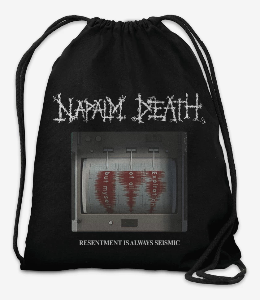 Mochila Negro de Napalm Death Resentment Is Always Seismic