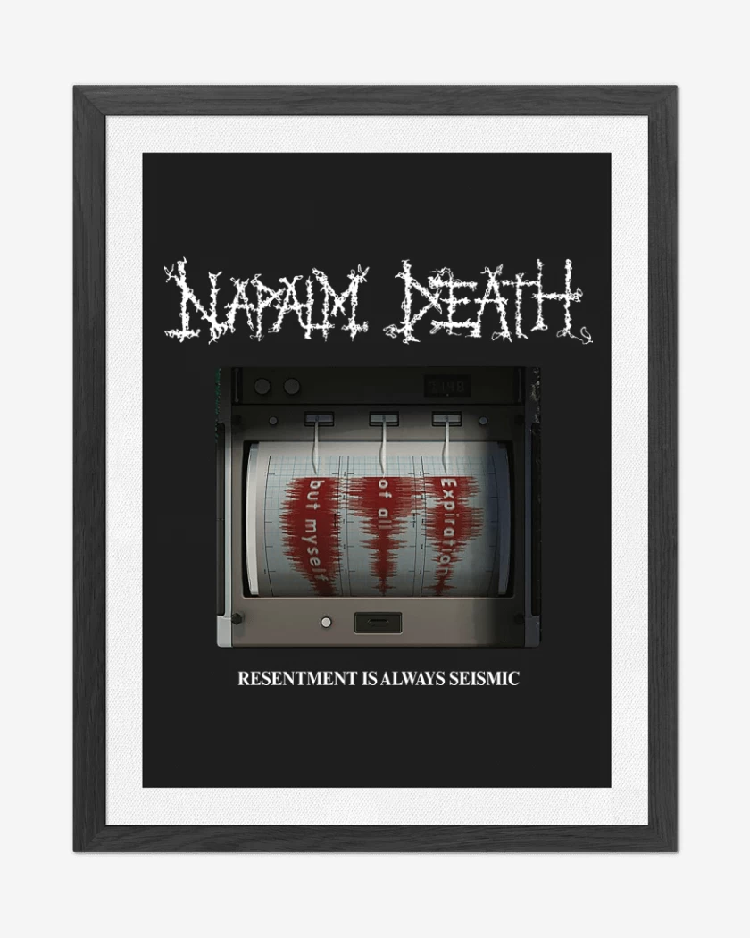 Cuadro decorativo Negro de Napalm Death Resentment Is Always Seismic