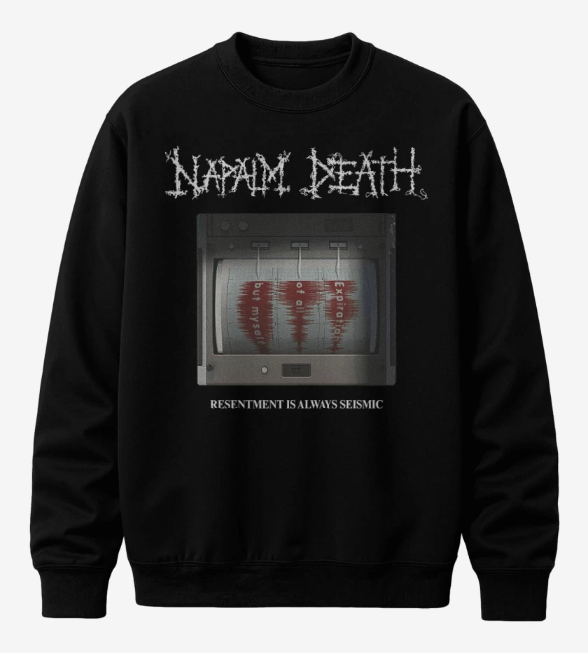 Poleron polo Negro de Napalm Death Resentment Is Always Seismic
