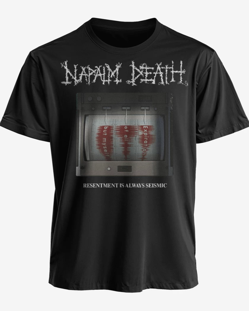 Polera premium Negro de Napalm Death Resentment Is Always Seismic
