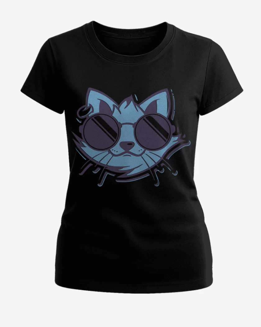 Polera de Mujer Negro de Cat style