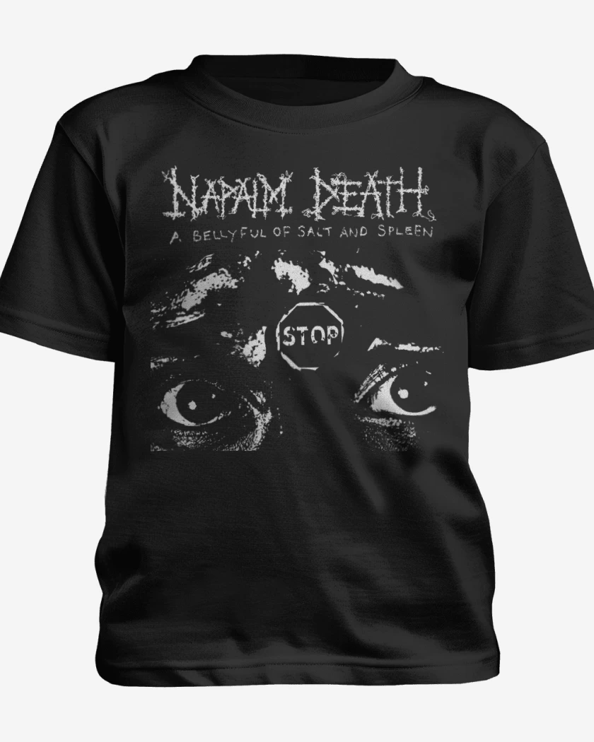 Polera de niño Negro de Napalm Death A Bellyful of Salt and Spleen
