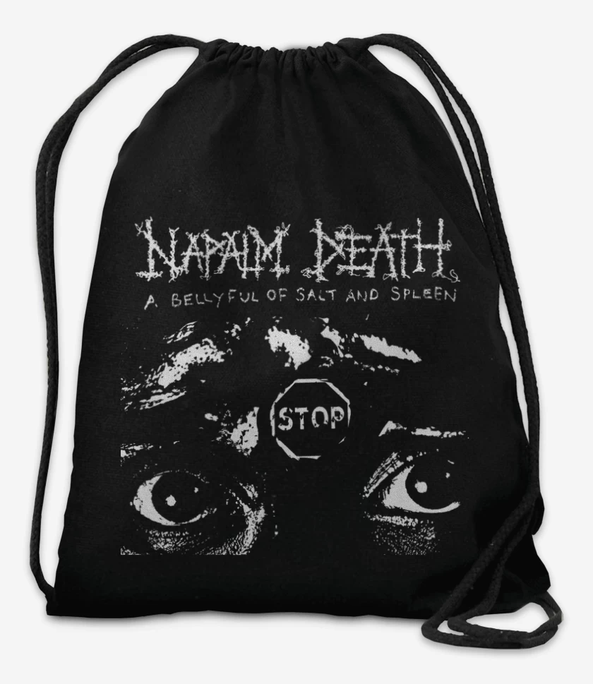 Mochila Negro de Napalm Death A Bellyful of Salt and Spleen