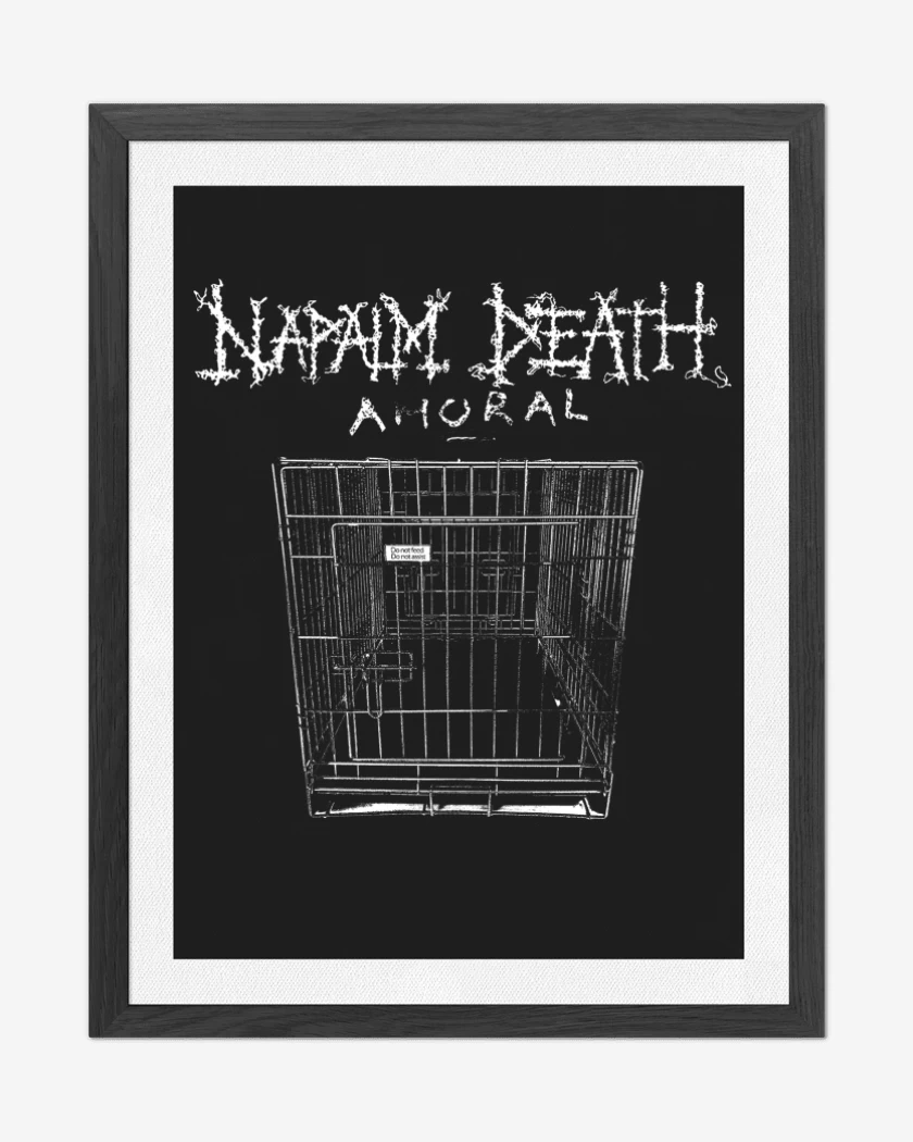 Cuadro decorativo Negro de Napalm Death Amoral