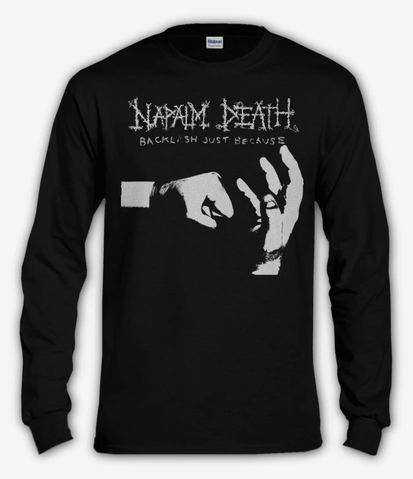 Polera manga larga Negro de Napalm Death Backlash Just Because
