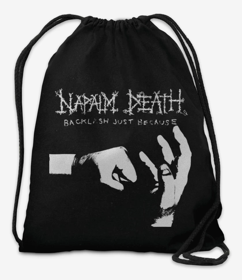 Mochila Negro de Napalm Death Backlash Just Because