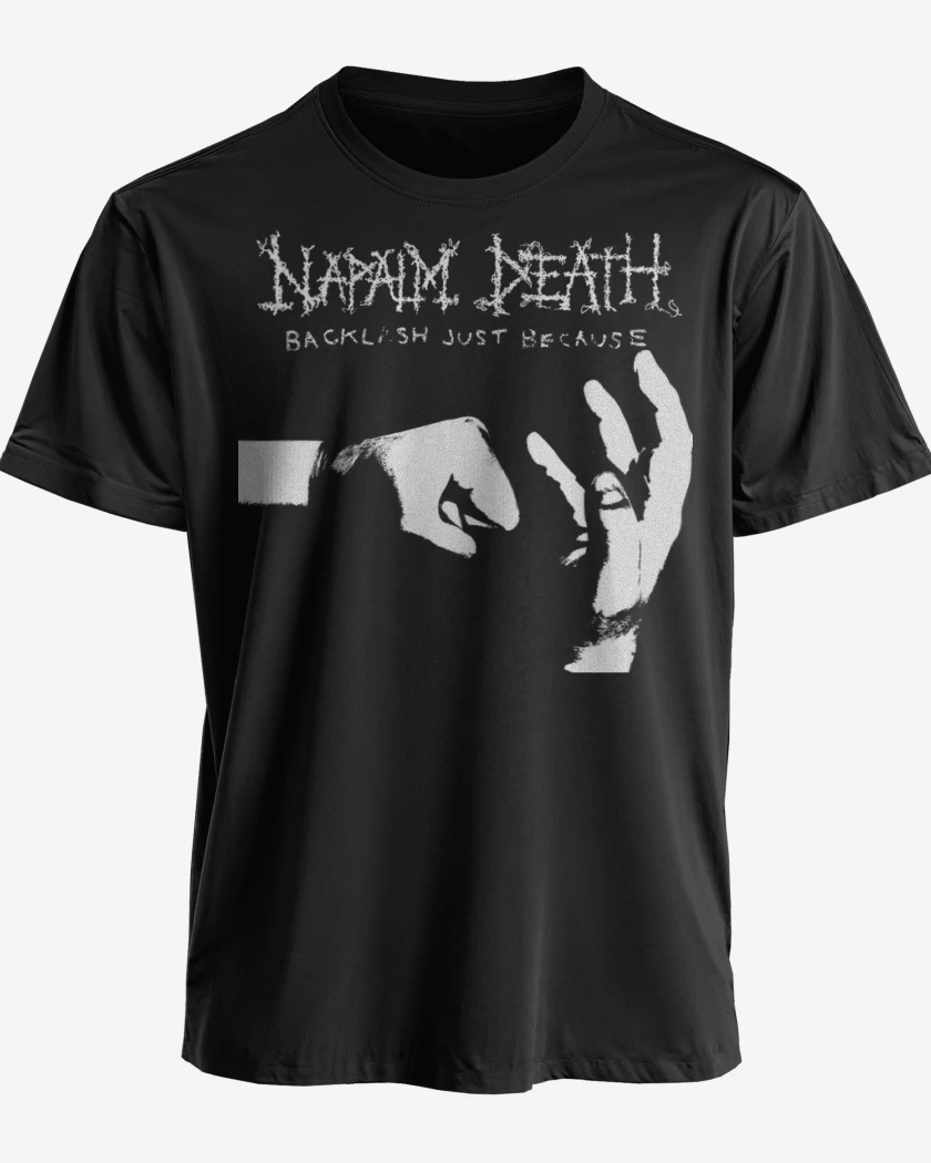 Polera premium Negro de Napalm Death Backlash Just Because