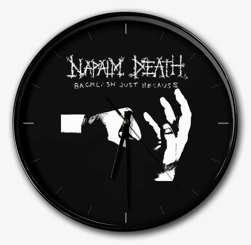 Reloj Negro de Napalm Death Backlash Just Because