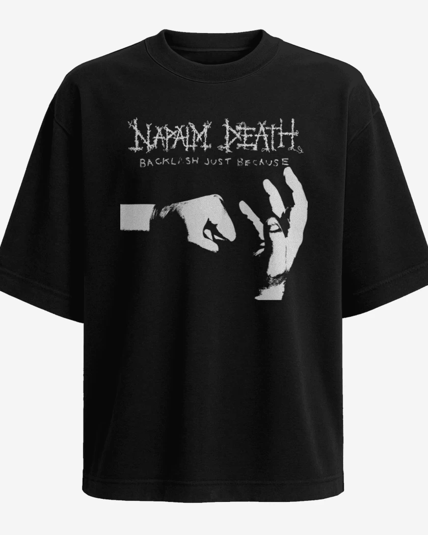 Polera Oversize Napalm Death Backlash Just Because