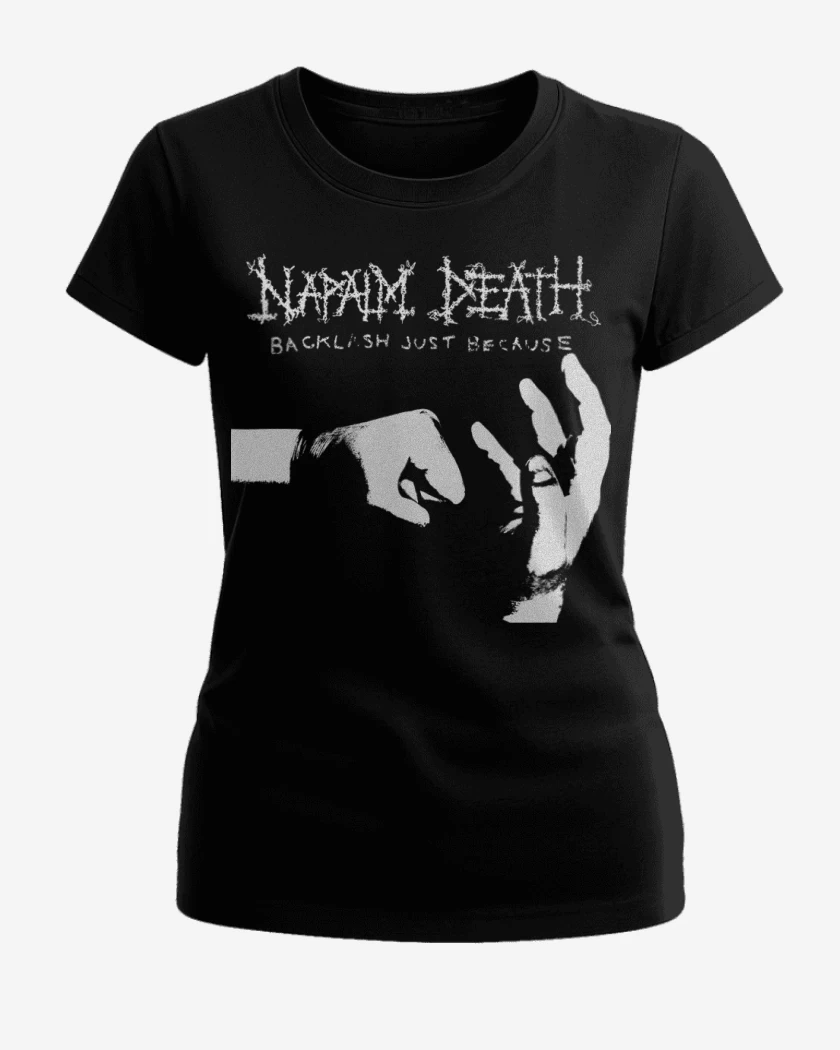 Polera de Mujer Negro de Napalm Death Backlash Just Because