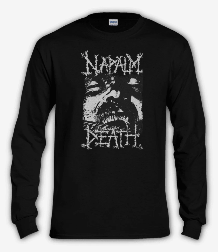 Polera manga larga Negro de Napalm Death Logic Ravaged by Brute Force