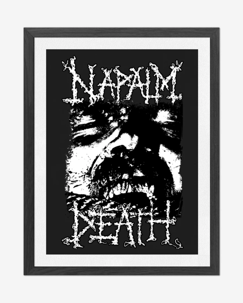 Cuadro decorativo Negro de Napalm Death Logic Ravaged by Brute Force