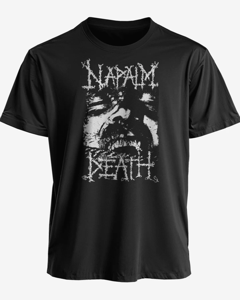 Polera premium Negro de Napalm Death Logic Ravaged by Brute Force