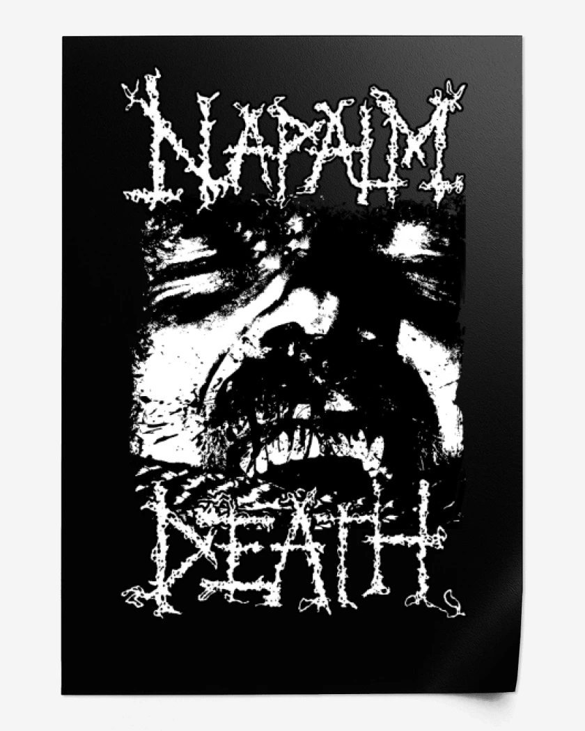 Print Napalm Death Logic Ravaged by Brute Force