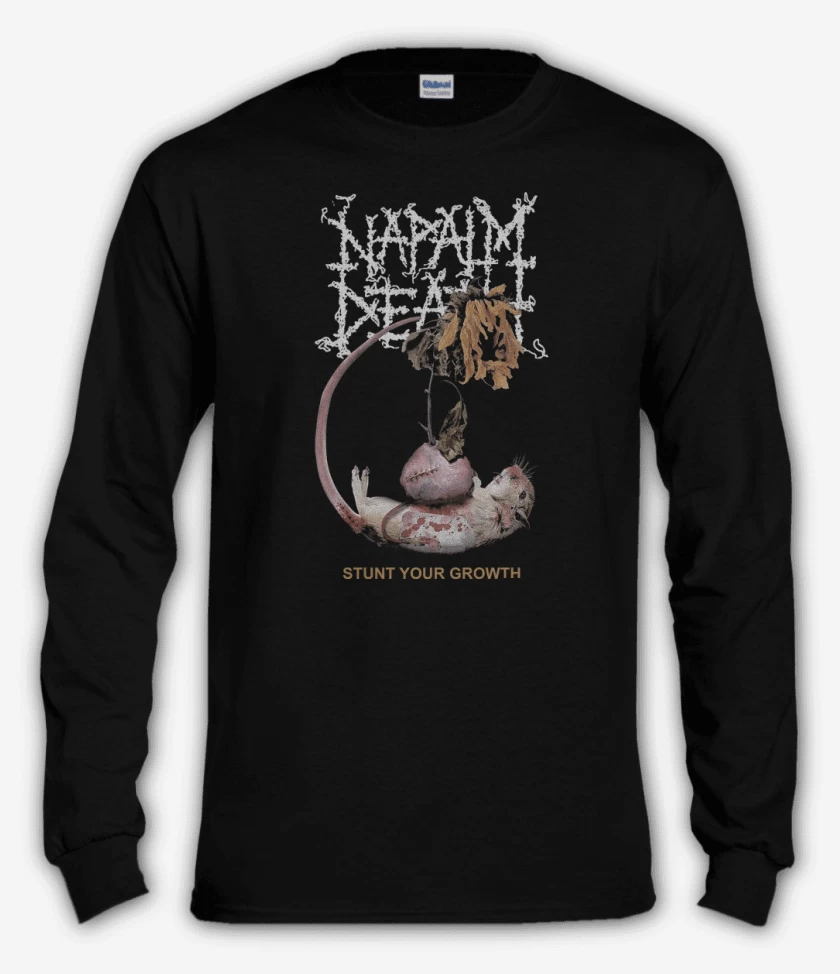Polera manga larga Negro de Napalm Death Stunt Your Growth