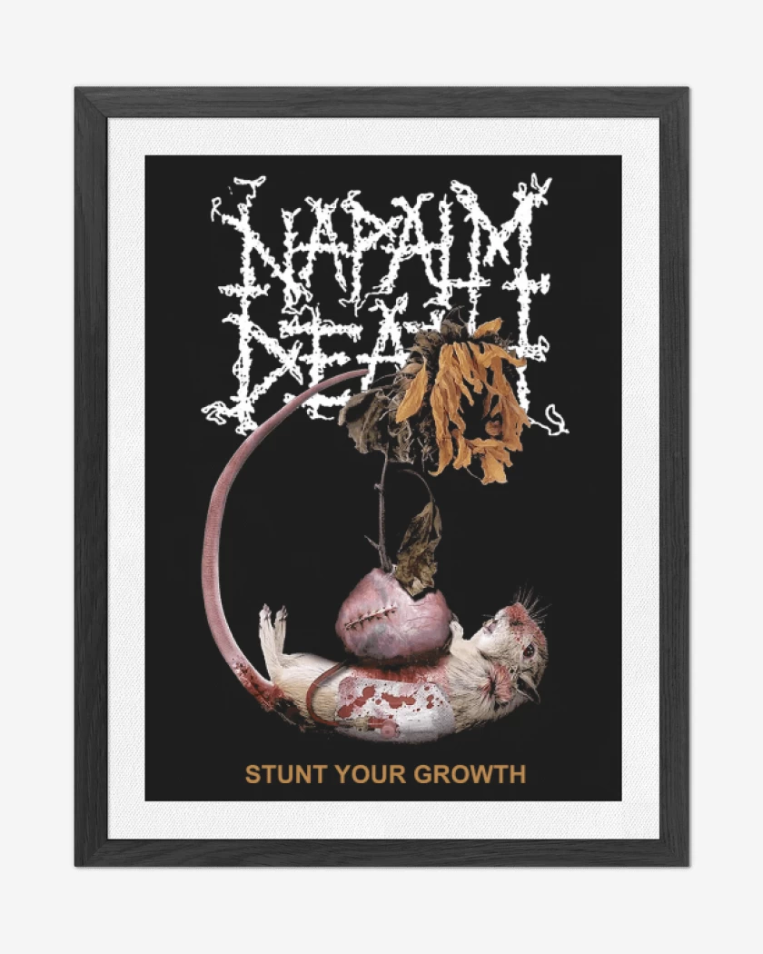 Cuadro decorativo Negro de Napalm Death Stunt Your Growth