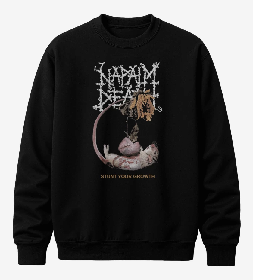 Poleron polo Negro de Napalm Death Stunt Your Growth