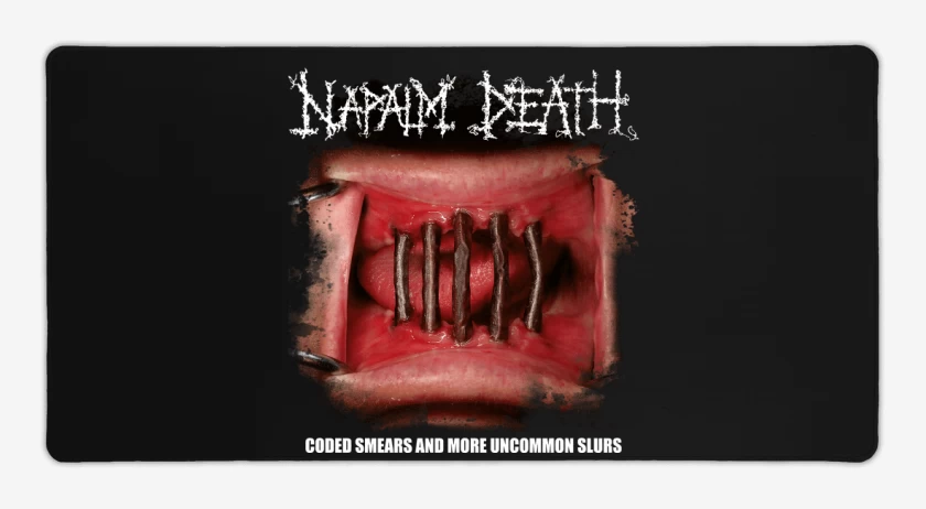 Mouse pad Gamer Napalm Death Coded Smears
