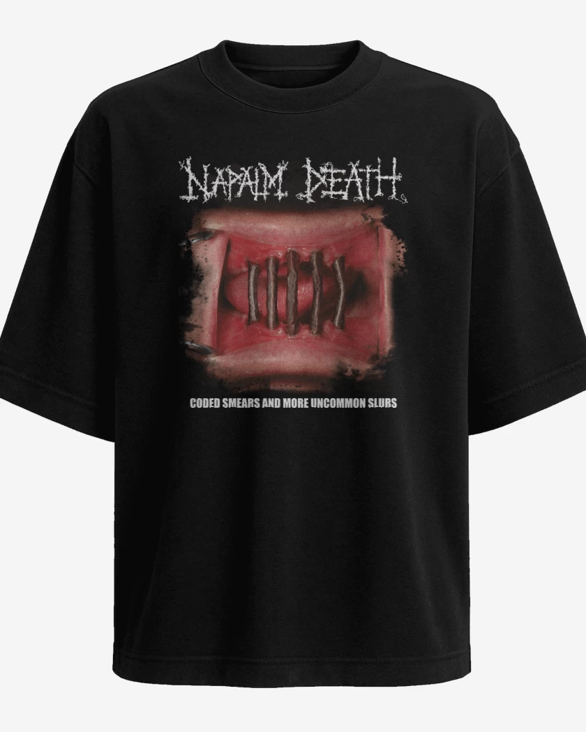 Polera Oversize Napalm Death Coded Smears