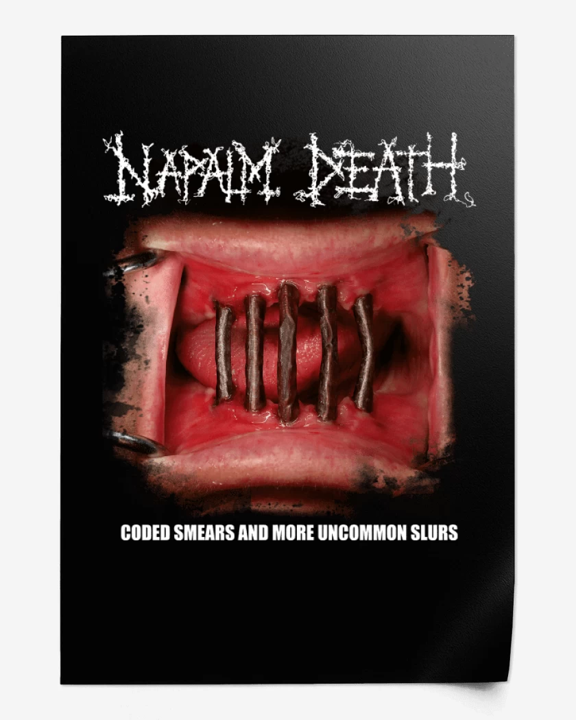 Print Napalm Death Coded Smears