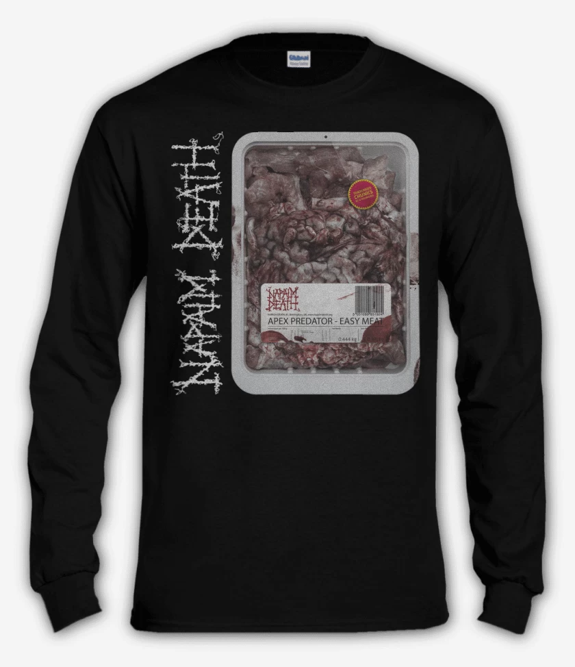 Polera manga larga Negro de Napalm Death Apex Predator