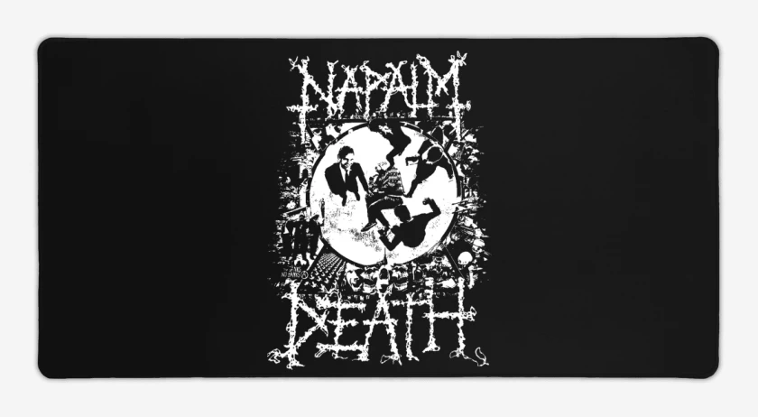 Mouse pad Gamer Negro de Napalm Death Utilitarian