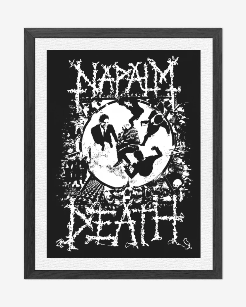 Cuadro decorativo Negro de Napalm Death Utilitarian