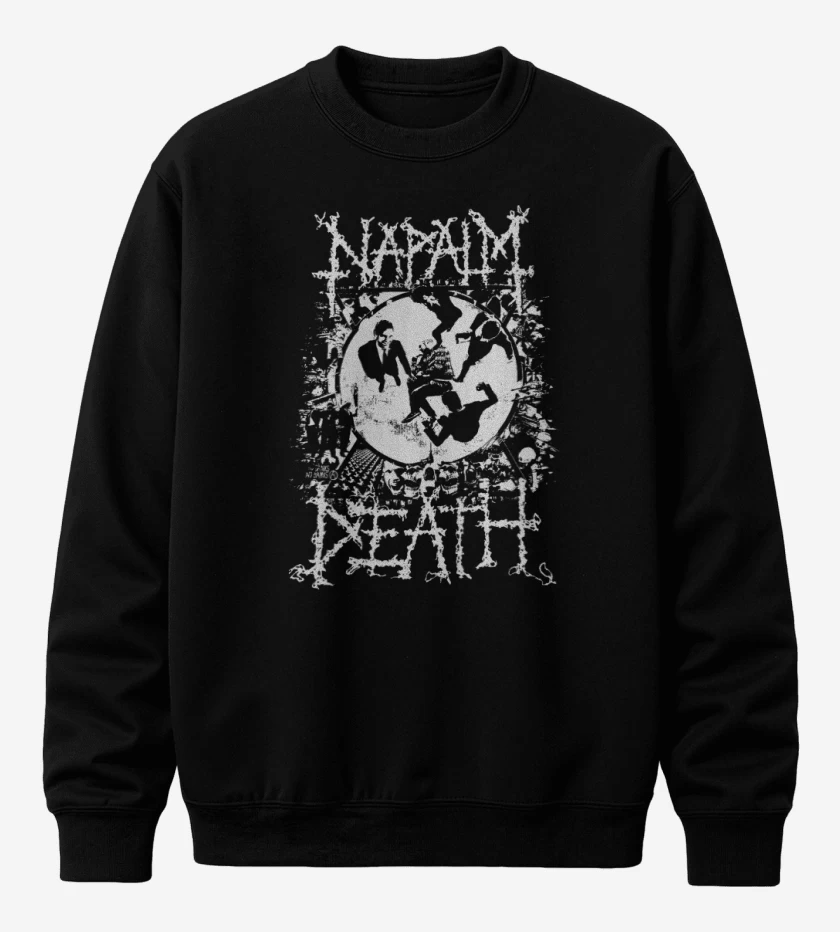 Poleron polo Negro de Napalm Death Utilitarian