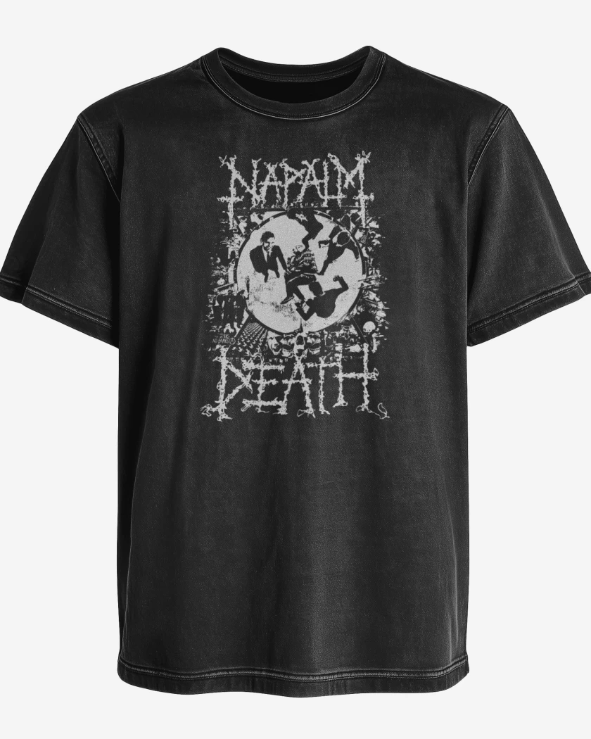 Polera desgastada Negro de Napalm Death Utilitarian