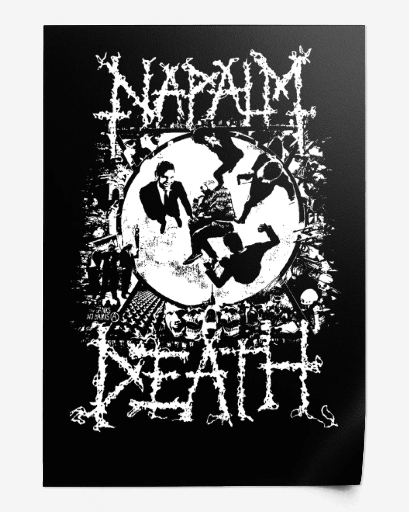 Print Negro de Napalm Death Utilitarian
