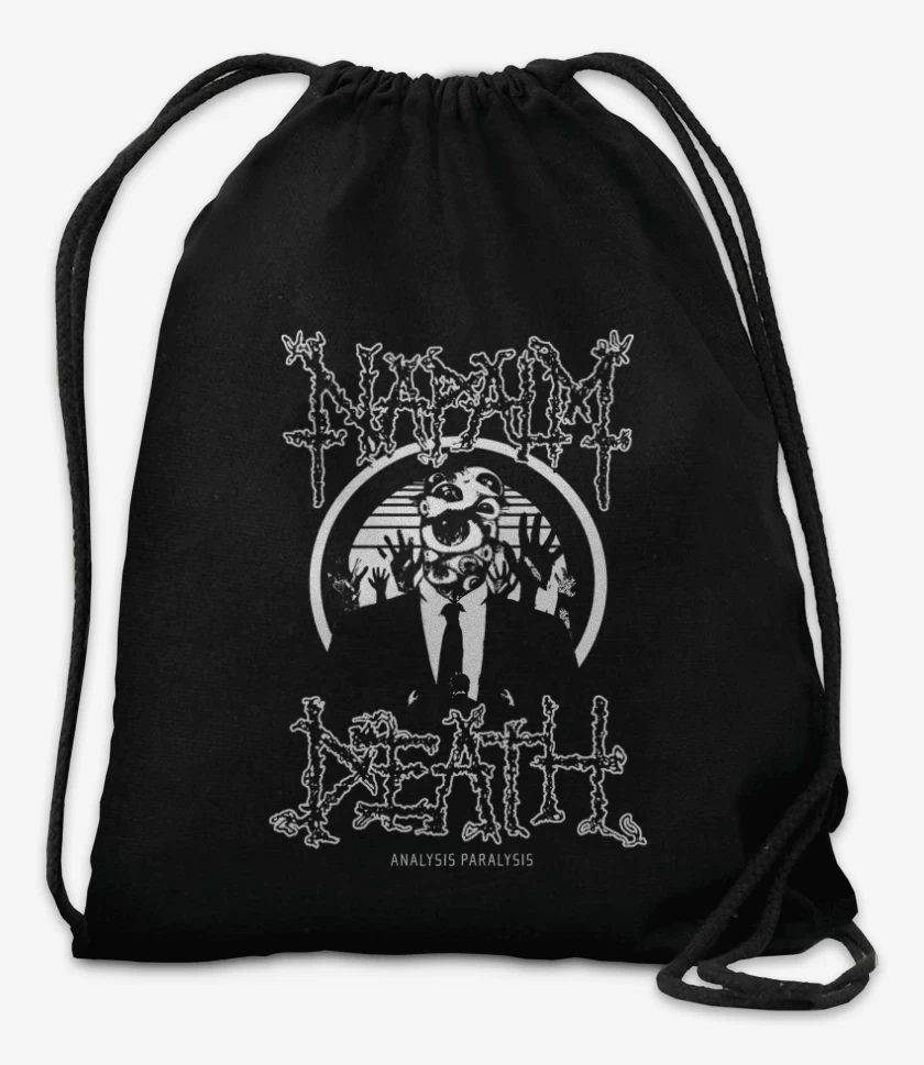 Mochila Negro de Napalm Death Analysis Paralysis