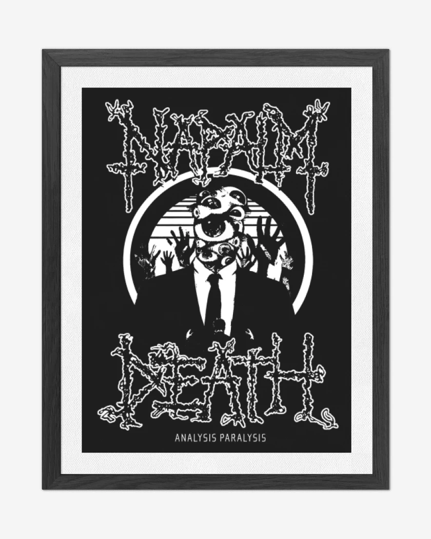 Cuadro decorativo Negro de Napalm Death Analysis Paralysis