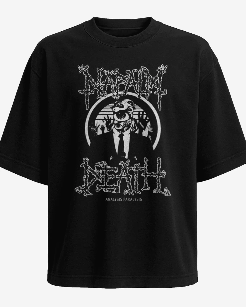 Polera Oversize Napalm Death Analysis Paralysis