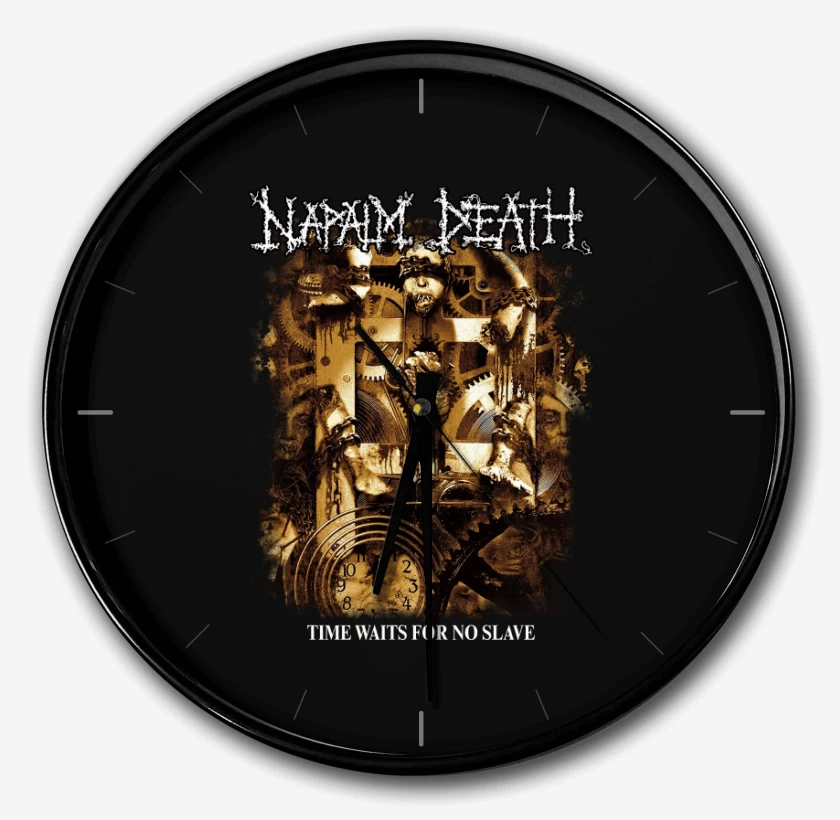 Reloj Negro de Napalm Death Time Waits for No Slave