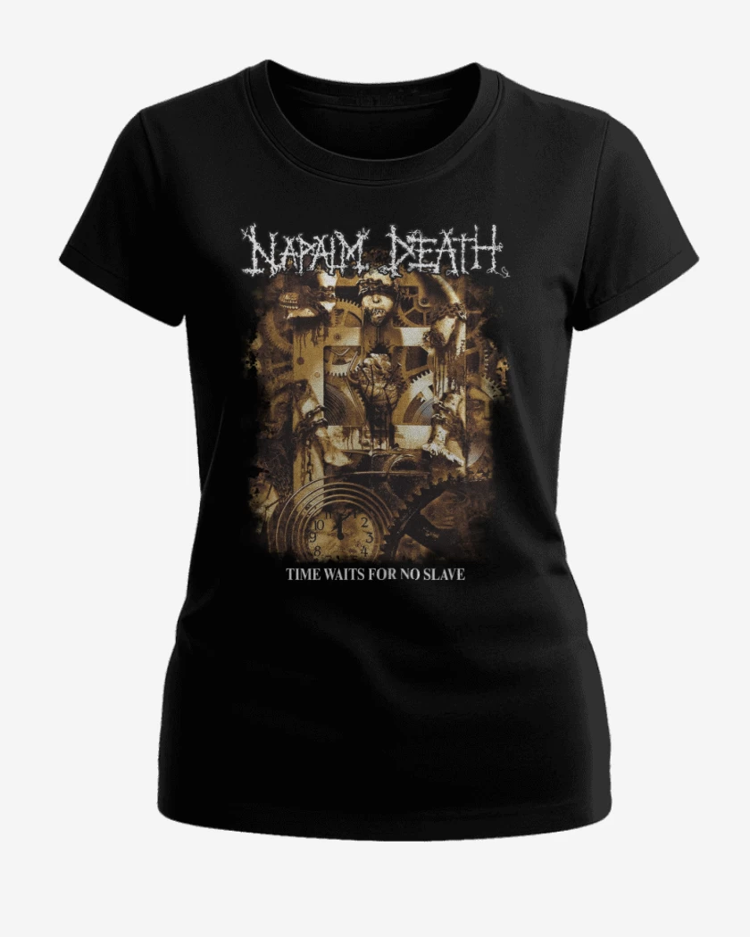 Polera de Mujer Negro de Napalm Death Time Waits for No Slave