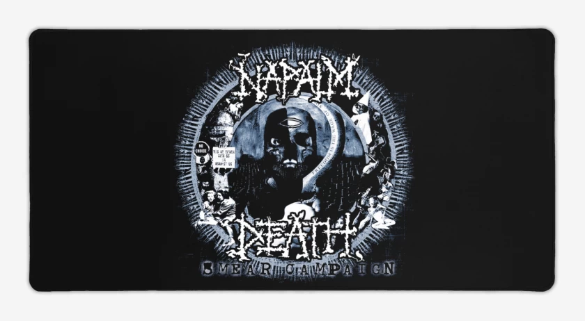 Mouse pad Gamer Negro de Napalm Smear Camping