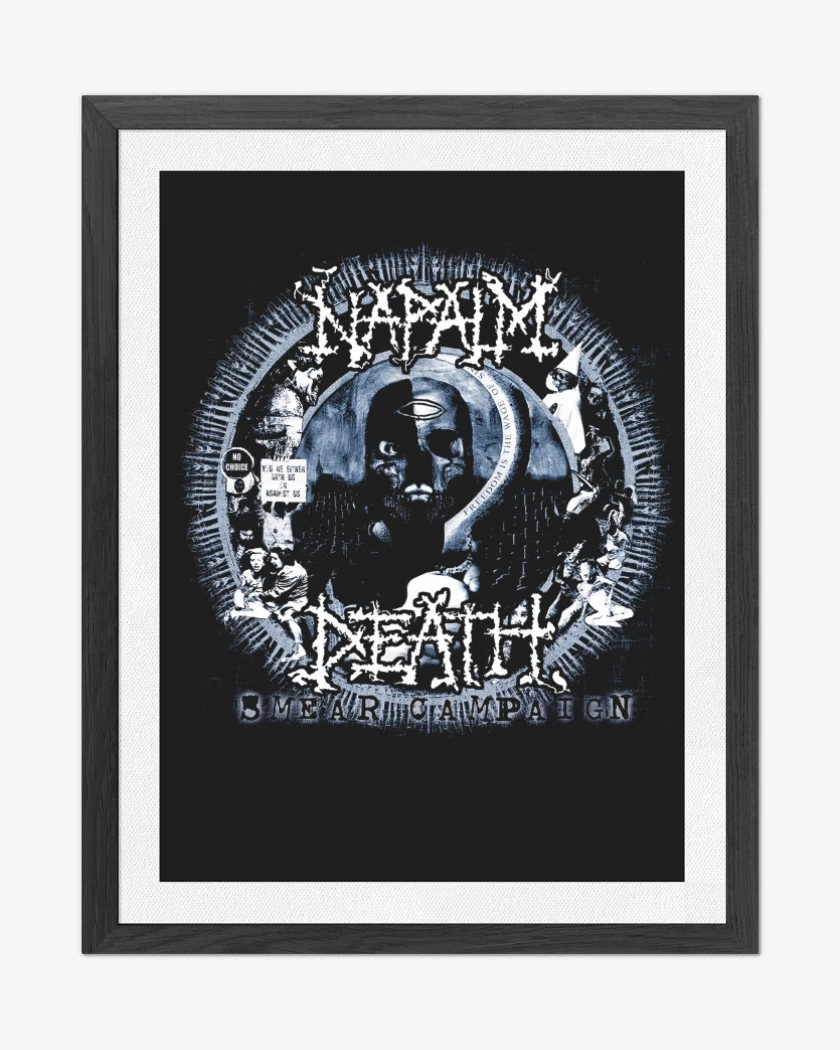 Cuadro decorativo Negro de Napalm Smear Camping