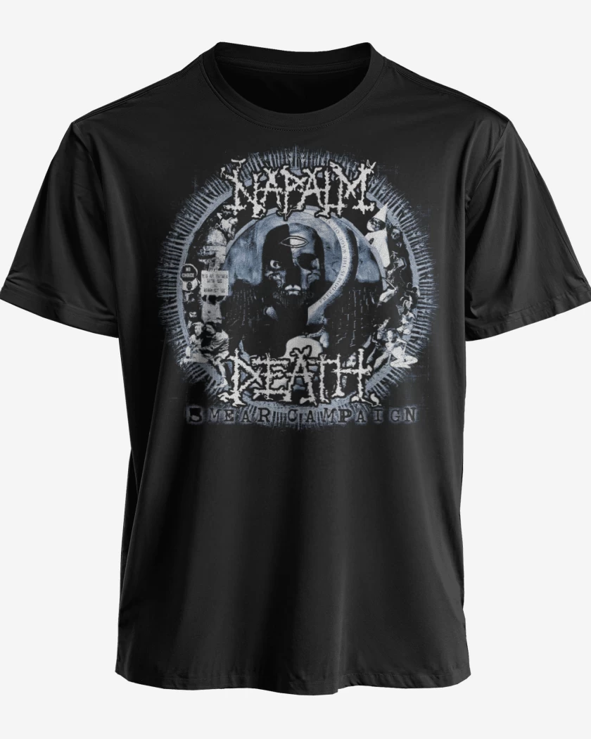 Polera premium Negro de Napalm Smear Camping