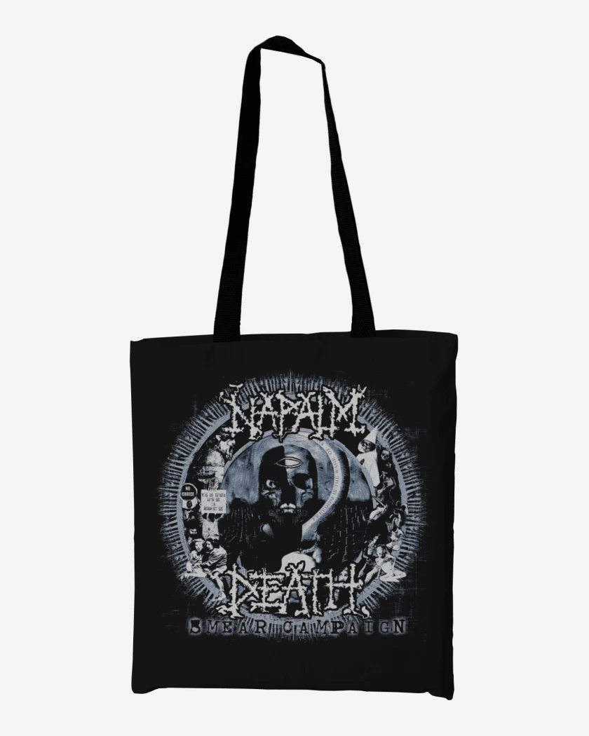 Totebag Negro de Napalm Smear Camping