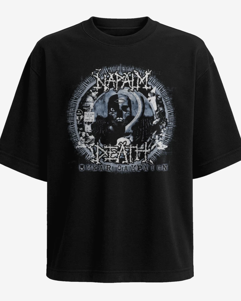 Polera Oversize Napalm Smear Camping