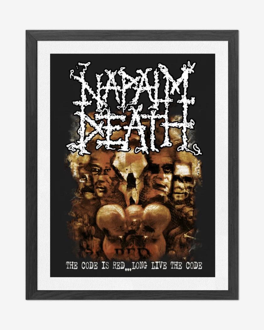 Cuadro decorativo Napalm Death The Code Is Red