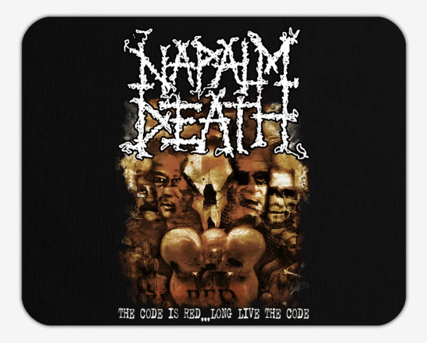Mousepad Napalm Death The Code Is Red