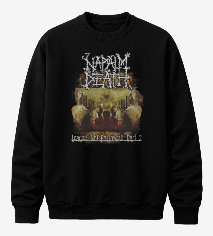 Poleron polo Negro de Napalm Death Leaders Not Followers: Part 2
