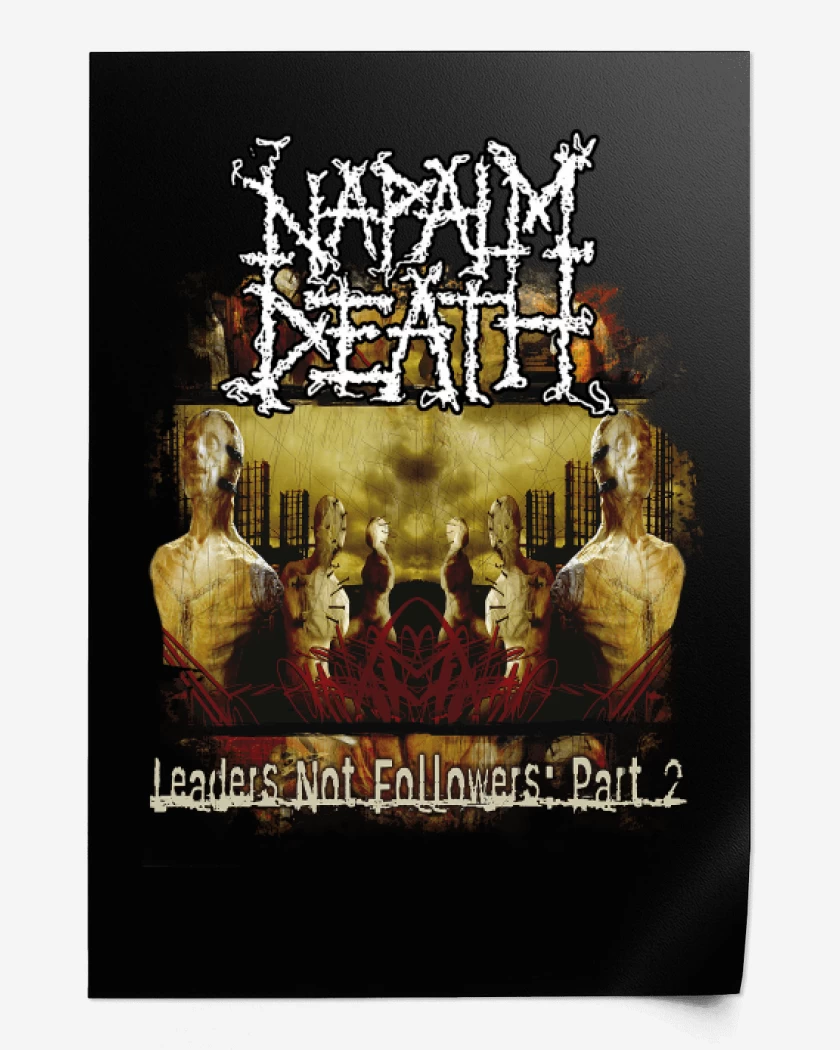 Print Negro de Napalm Death Leaders Not Followers: Part 2